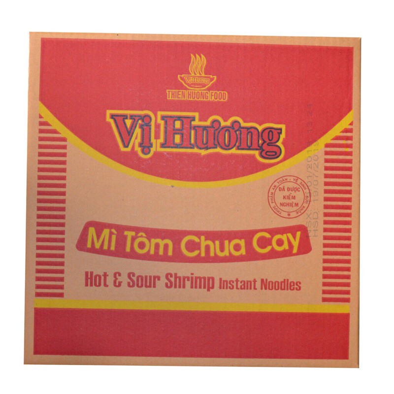 Mì Vị Hương tôm chua cay thùng 30 gói x 65g | BigBuy360 - bigbuy360.vn