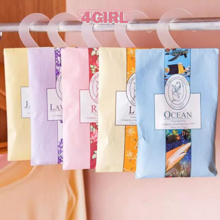 Túi Thơm Phòng Thảo Mộc Thiên Nhiên Để Tủ Quần Áo Có Móc Treo Store4girls