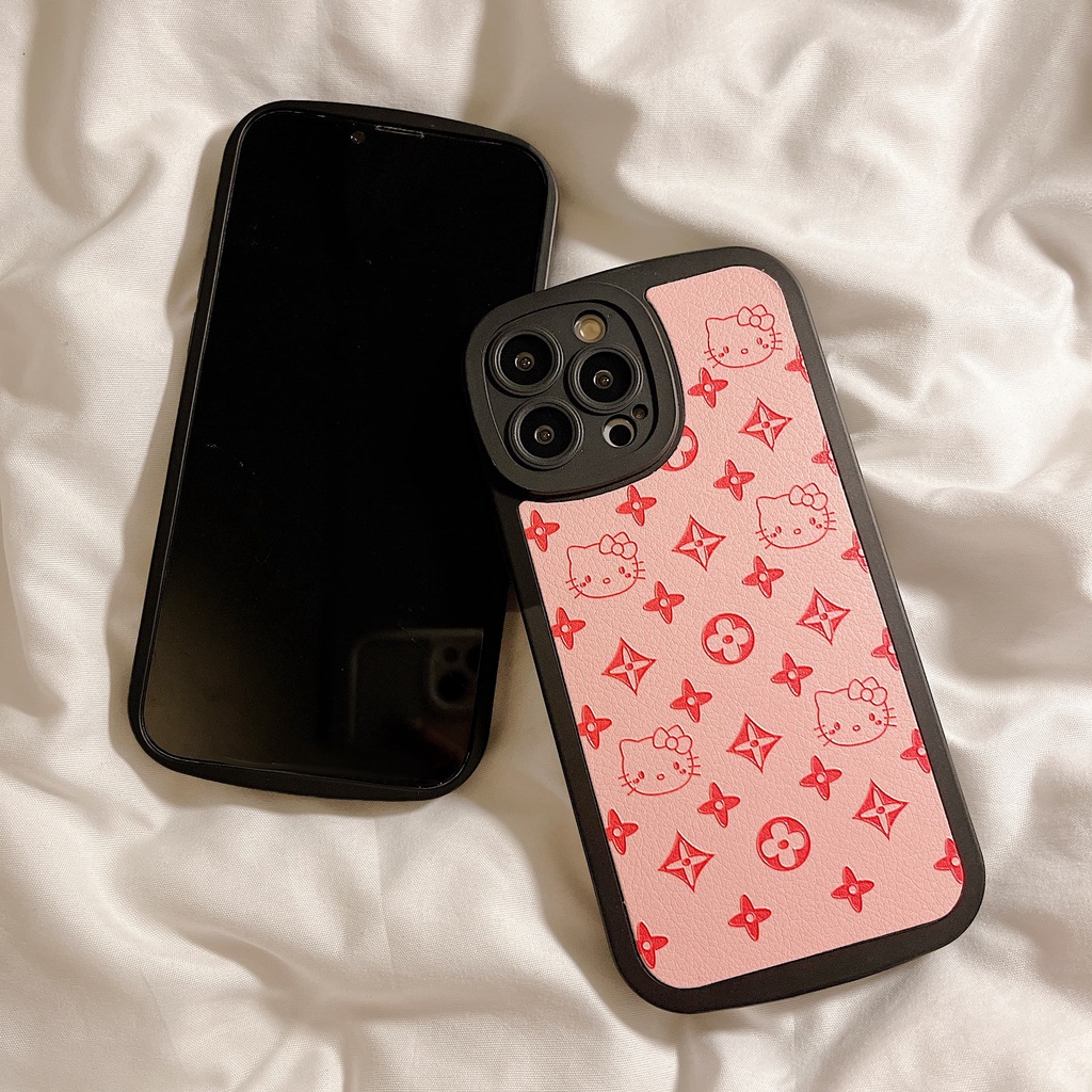 Ốp Điện Thoại Chống Sốc In Hình Gấu Và Bướm Dễ Thương Cho iPhone 14 / 13 / 12 / 11 / XS / 8P / 7 / 6P