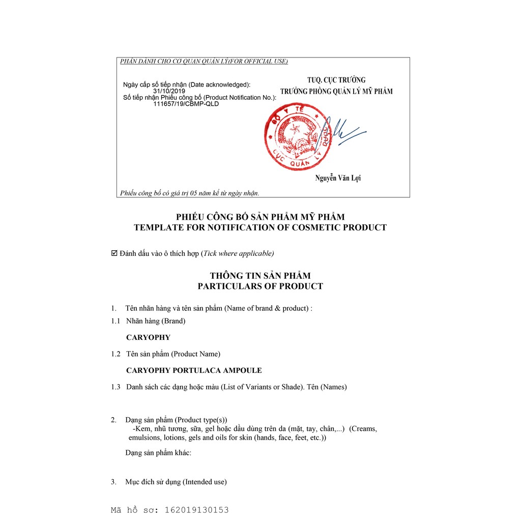 Tinh chất giảm mụn Caryophy 30ml (Caryophy Portulaca Ampoule 30ml) | BigBuy360 - bigbuy360.vn