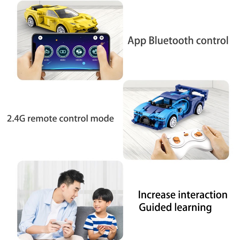 Bộ Đồ Chơi Lắp Ráp Xe Đua Điều Khiển Từ Xa Chất Lượng Cao