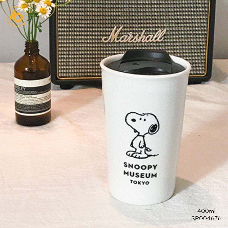 Cốc sứ snoopy,cốc sứ cao cấp SHOP10K ,cốc đôi, hàng có sẵn SP004676