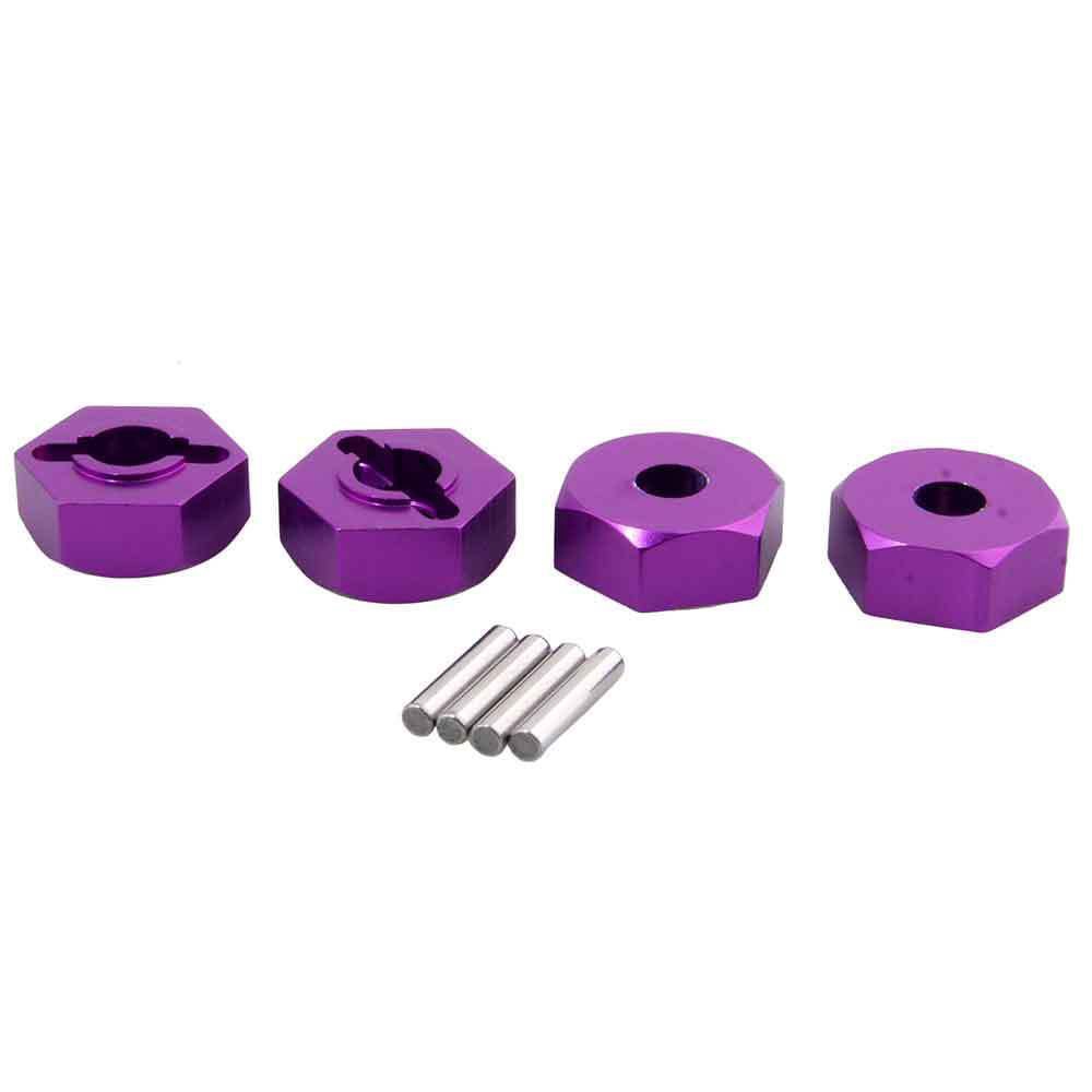 Set đai ốc 6 cạnh chất liệu nhôm kích thước 12mm dùng cho xe hơi điều khiển HSP tỉ lệ 1:10