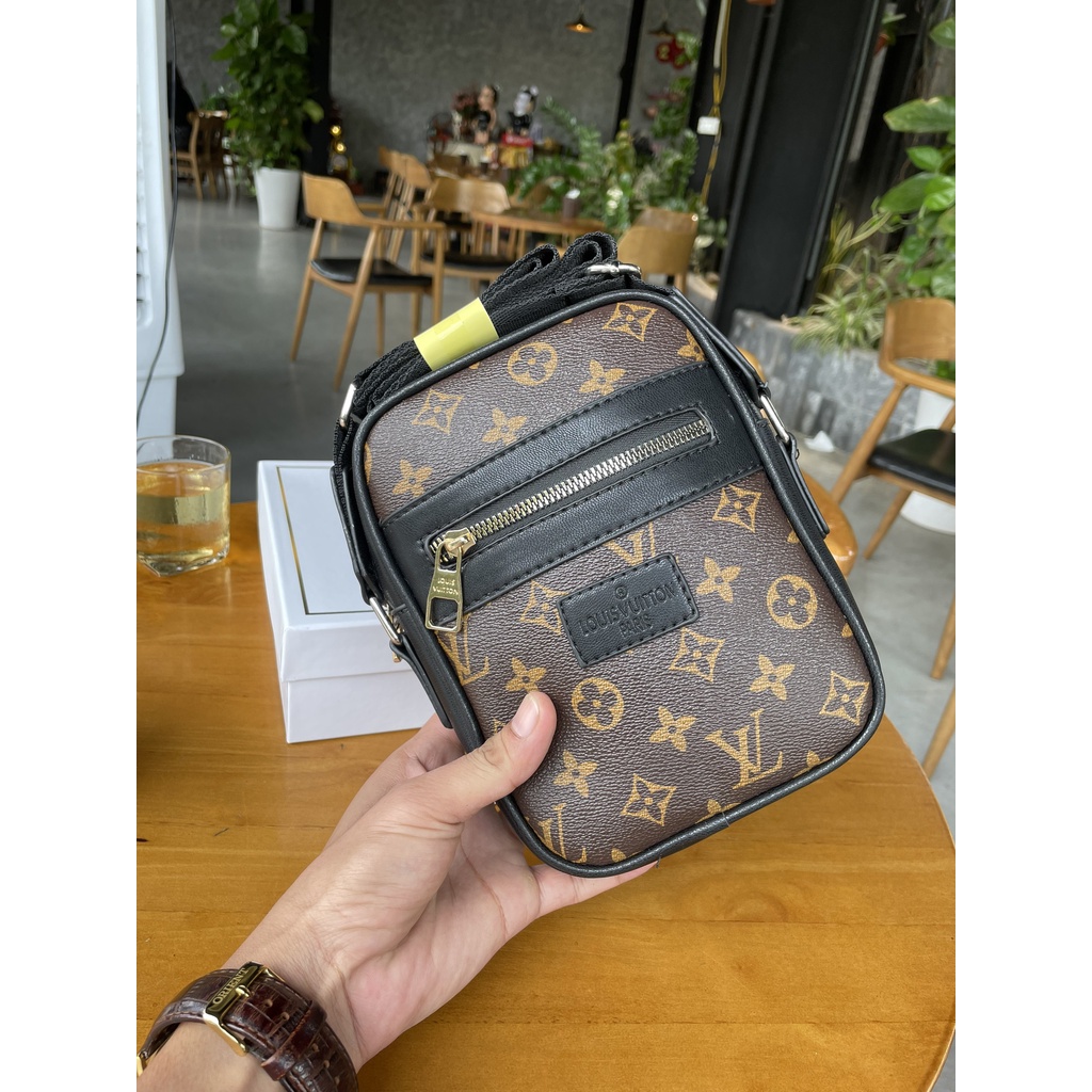 [HÀNG NEW] Túi đeo chéo nam L.v Hoa Nâu thời trang fullbox