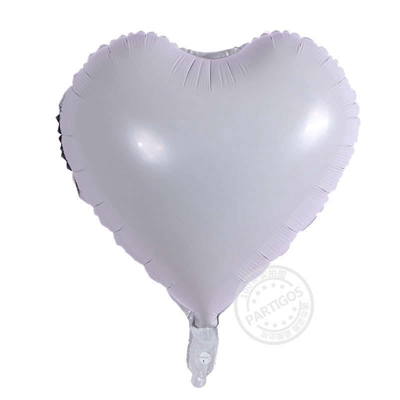 Bong Bóng helium Trái Tim Ngôi Sao Đen Trắng 18 Inch