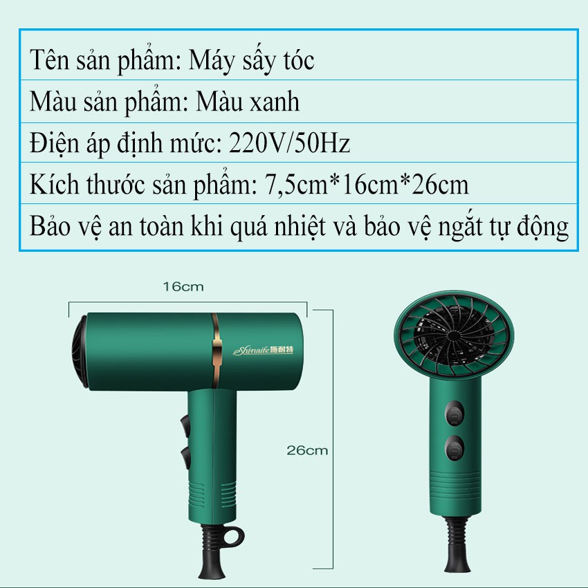 Máy Sấy Tóc, Máy Sấy Tóc Mini 2 Chiều Nóng Lạnh Tạo Mùi Thơm Công Suất Lớn LEON OFFICIAL