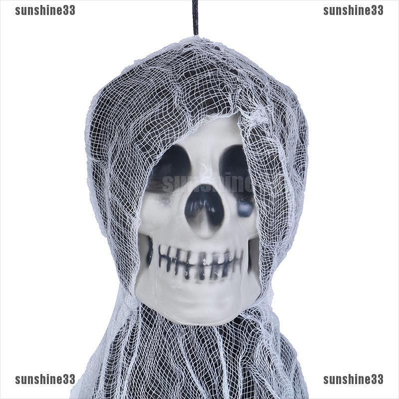 【COD•suns】100cm Skull Halloween Hanging Ghost Horror Props Door Halloween Deco