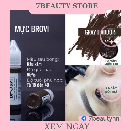 [CAM KẾT CHÍNH HÃNG] Mực BROVI Mực Phun Xăm ,Mực Nga Chuẩn