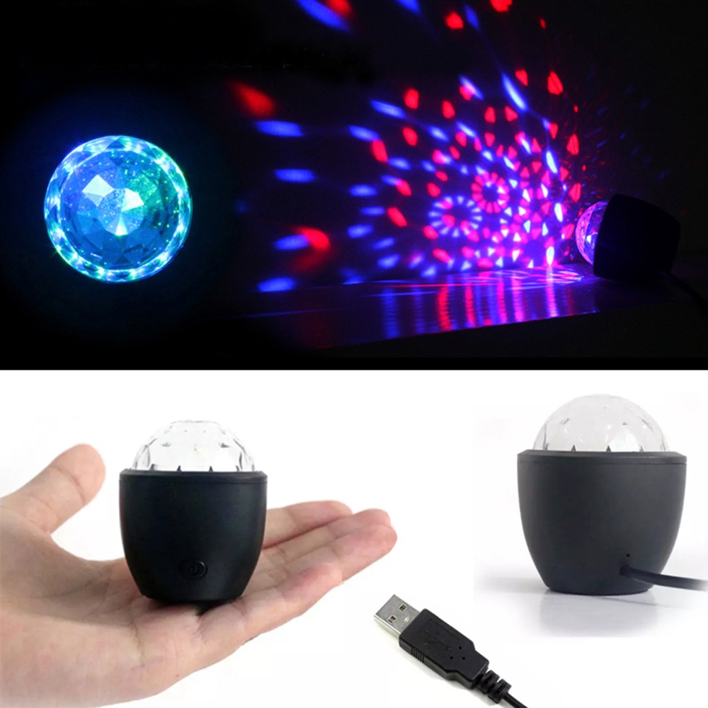 PRESTON USB Charge Night Light Bar Stage Light LED Light|Ball Voice Activated Car Interior LED Disco Ball KTV Magic Ball