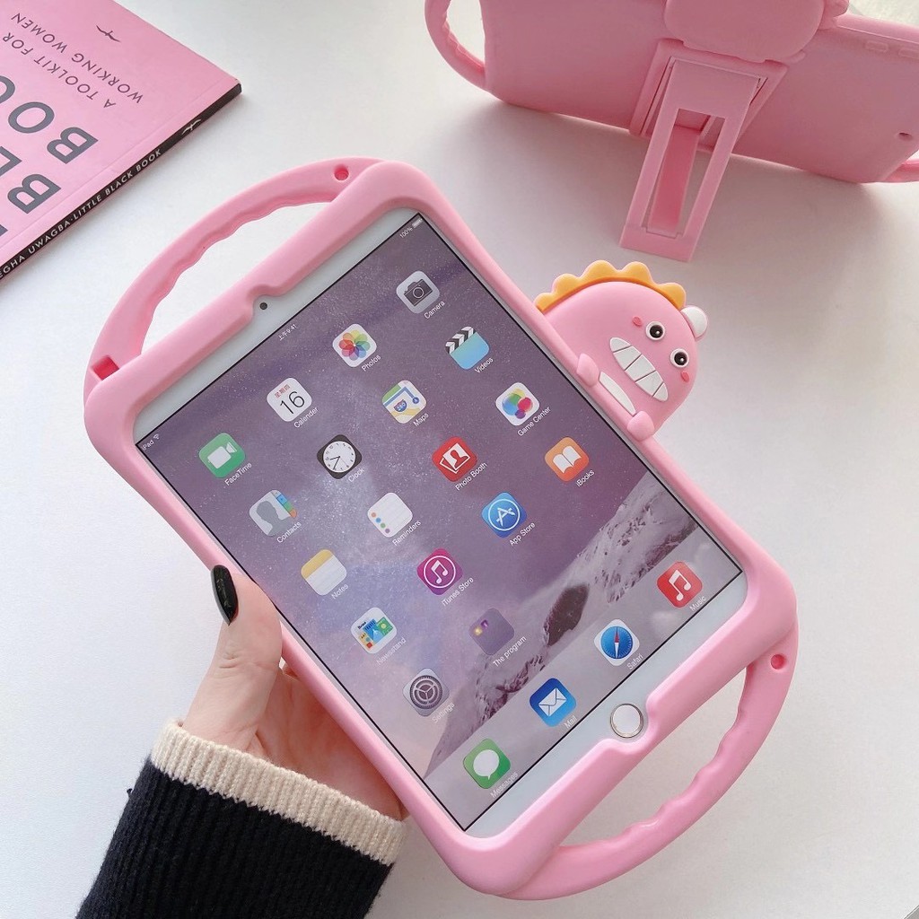 Bao Da Hình Khủng Long Dễ Thương Cho Ipad Mini1 / 2 / 3 2 / 3 / 4 Ipad 6 / Air2 / Pro Ipad Pro 2018 Mini4 / 5 Ipad5 / Air / 2017 / 2018 / Ipad Air3 / Pro Ipad Pro 2020 Ipad