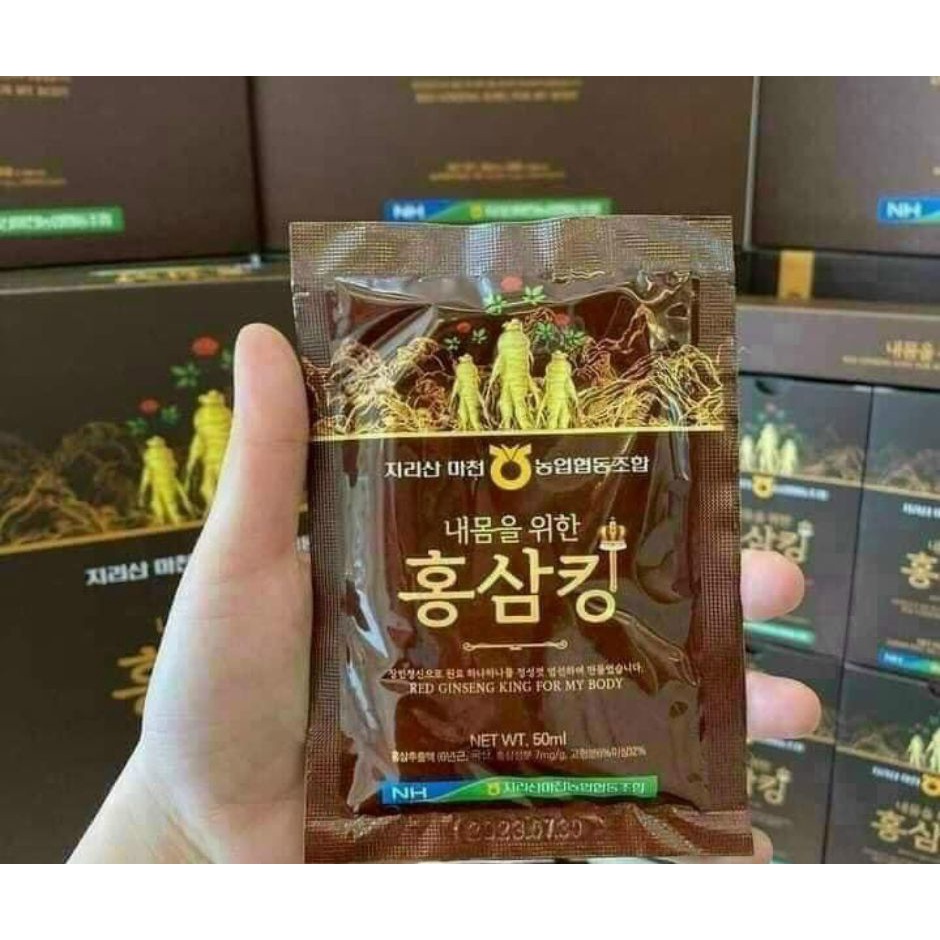 Nước Hồng Sâm Vua Hàn Quốc Red Ginseng King Of My Body 50ml x 30 gói