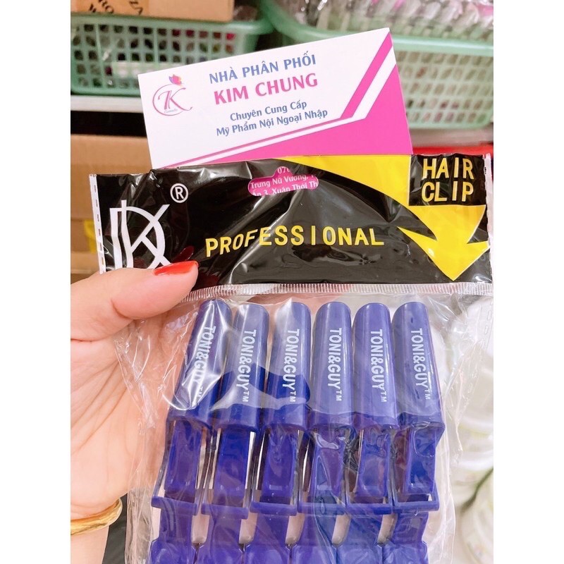 Bộ 6 cái kẹp cá sấu  chia tóc Toni & guy