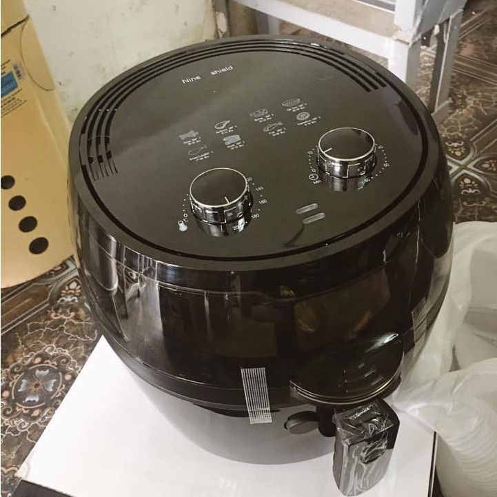 NỒI CHIÊN KHÔNG DẦU NINE SHIELD DUNG TÍCH 8L/10L/0,5L [ GIÁ SỈ ]