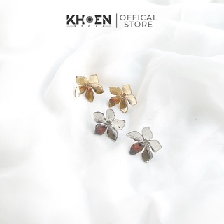 Bông tai nữ Hoa 2cm - Khoen store