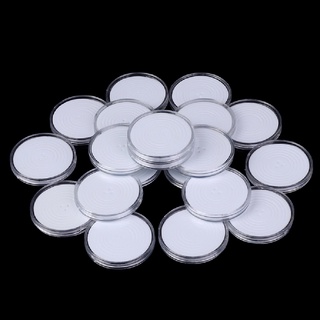 Jiarenitn 20pcs 46mm Plastic Coin Holder Capsule Storage Case Collection Display Container vn
