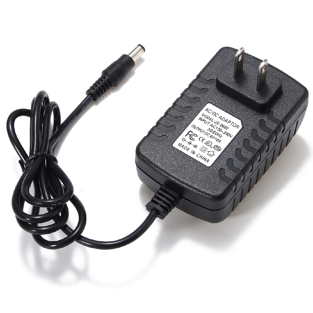 Cục sạc loa kéo 6V-2A đầu cắm 5.5 ly