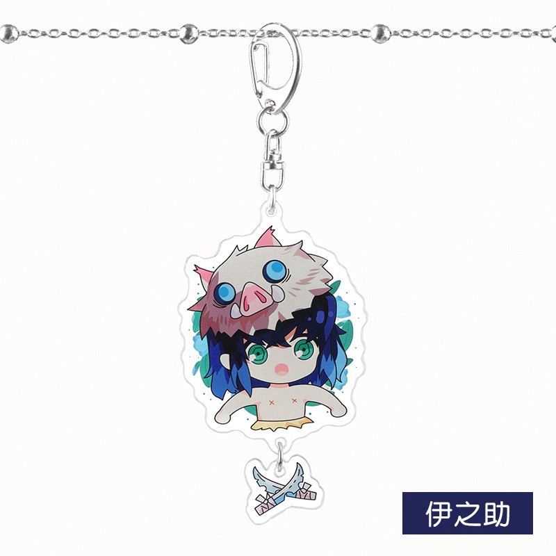 COSER KING Demon Slayer Nhân vật hoạt hình Anime Keychain Nezuko Tomioka Yoshiyoshi Tanjiro Butterfly Ninja Chanahu Collection