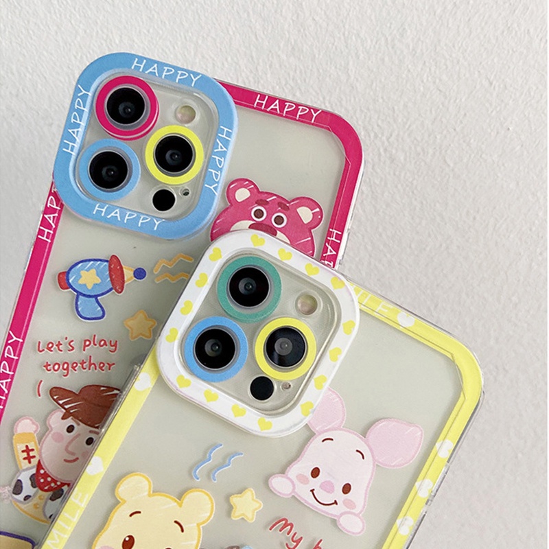 Ốp Điện Thoại Họa Tiết Gấu Pooh Cho Iphone 13 11 12 Pro Max Mini Xs Max XR 6 6s 7 8 Plus
