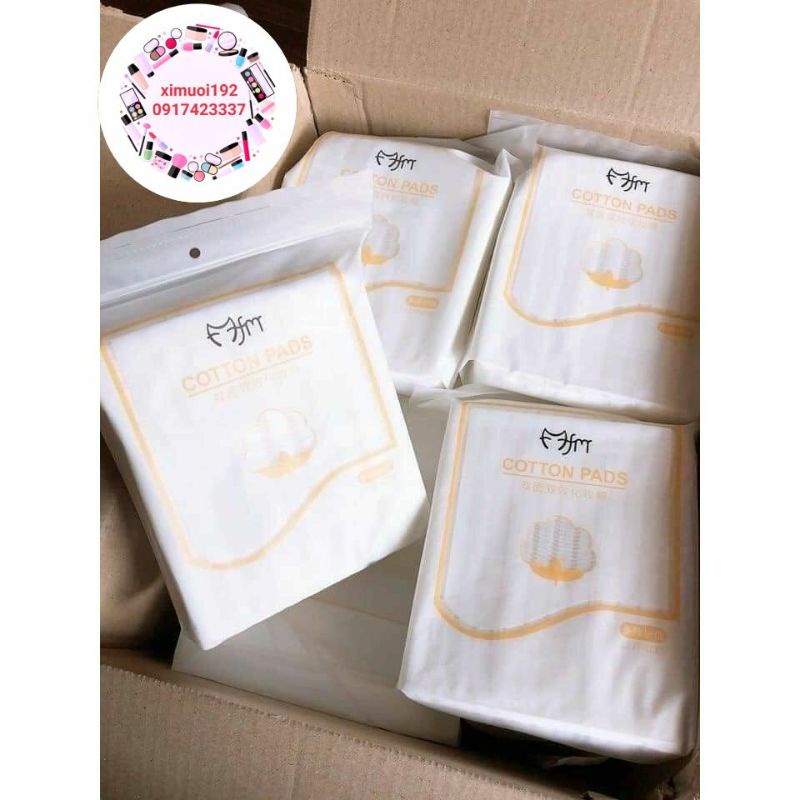 Bông tẩy trang Cotton Pads 222 miếng - 3 lớp mềm mịn
