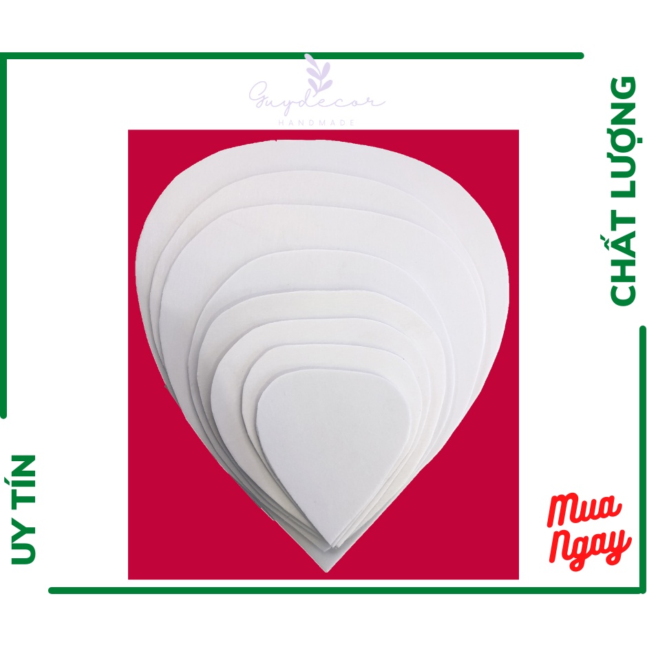 Bộ Mẫu Cánh Hoa 8 cánh chất liệu form