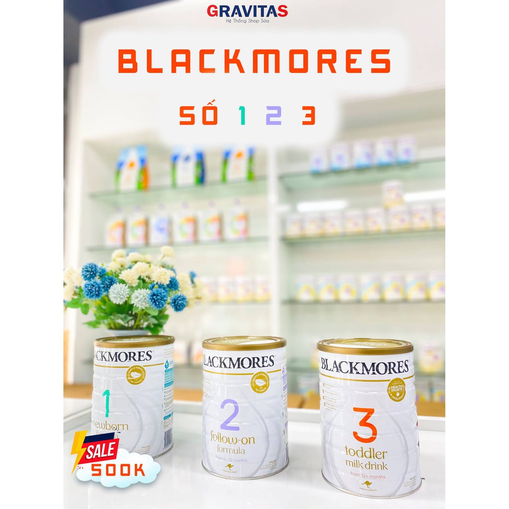 [ DATE 2023 ] Sữa BLACKMORE 900gr đủ 3 số 1,2,3 ÚC.