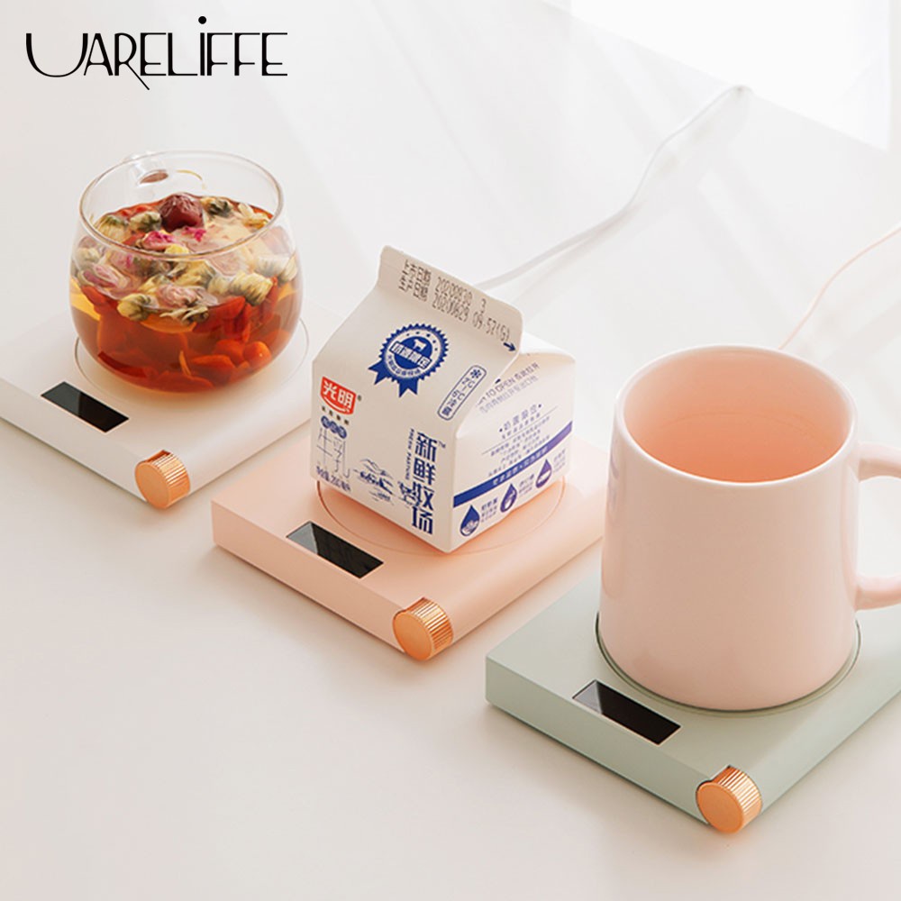 Đế hâm nóng đồ uống UARELiFFE cho cà phê/ sữa mini thông minh