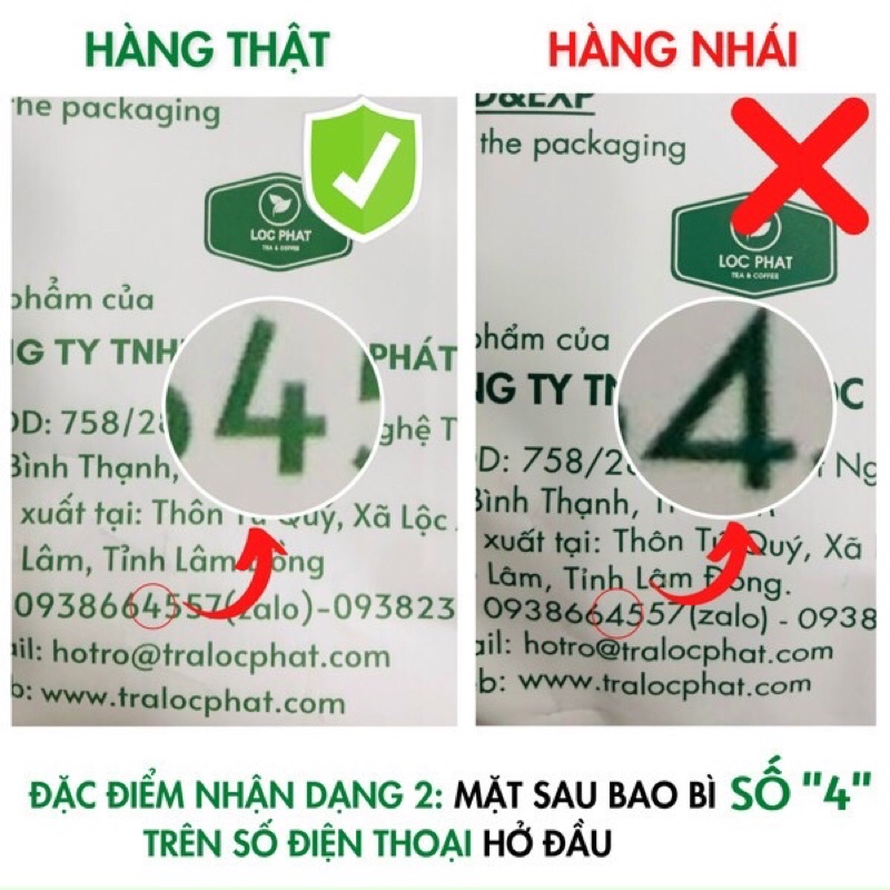 Trà đen Lộc Phát gói 1 kg [ tra QR code ra web]