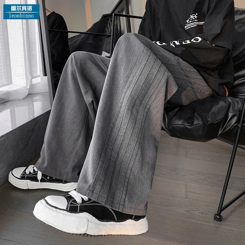 Quần Dài Ống Rộng Lưng Cao Co Giãn Thời Trang Mùa Hè Dành Cho Nam