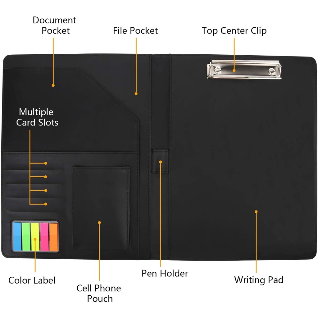 Bìa Đựng Tài Liệu Khổ A4 Bằng Da PU Tiện Dụng