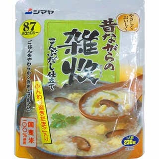 Cháo ăn dặm Nhật Shimaya vị nấm và tảo bẹ 230g