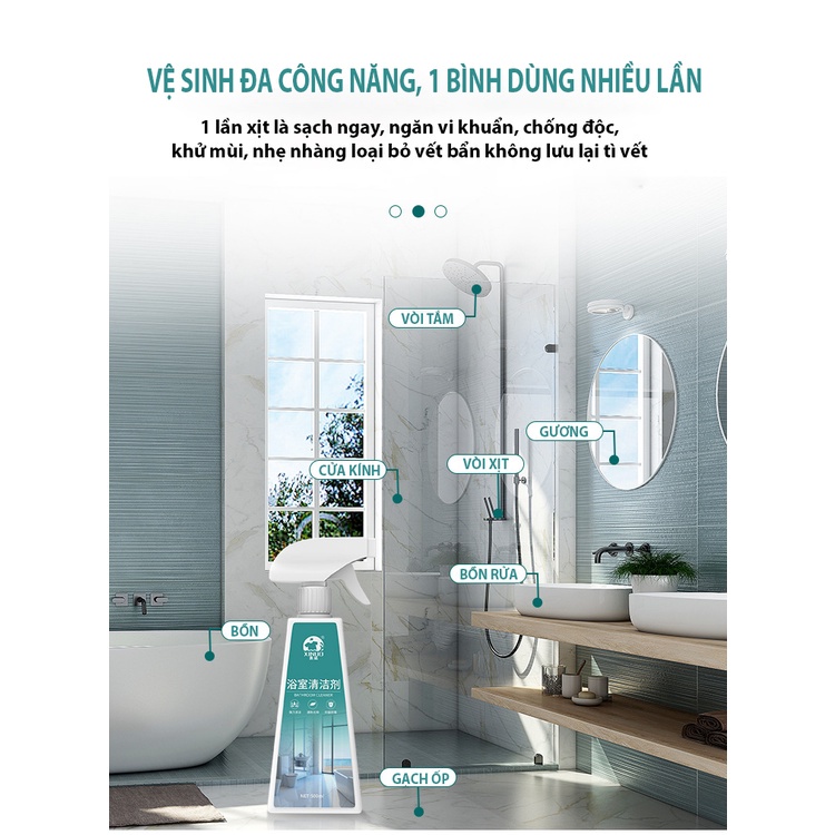 Bình Xịt Vệ Sinh, Tẩy Rửa Nhà Tắm Xinuo - Chai 500ml