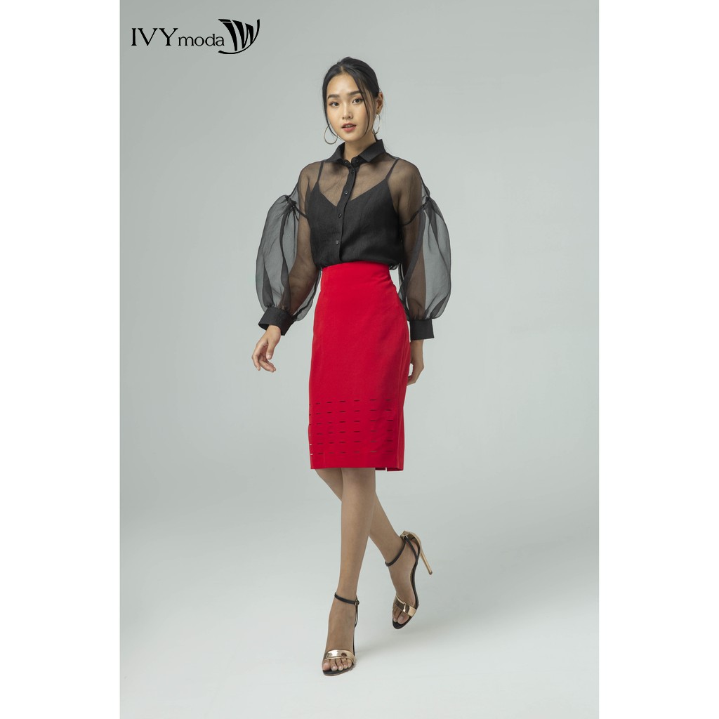 Áo sơ mi nữ (KÈM ÁO 2 DÂY) IVY moda MS 17B8062