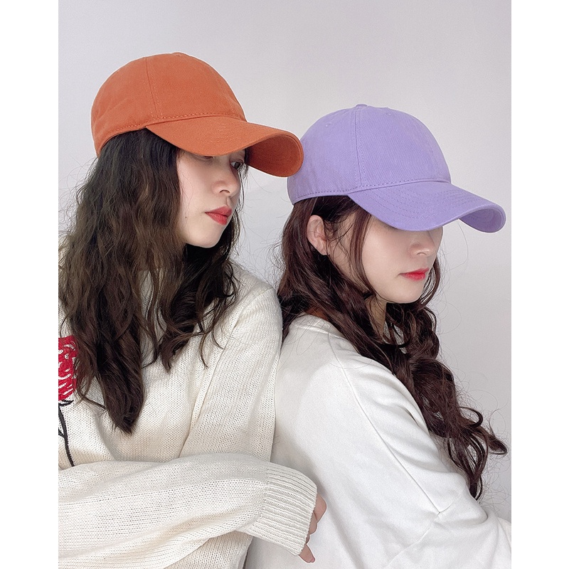 Mũ lưỡi chai nam nữ nón kết đội đầu unisex trơn nhiều màu thời trang ulzzang LK242