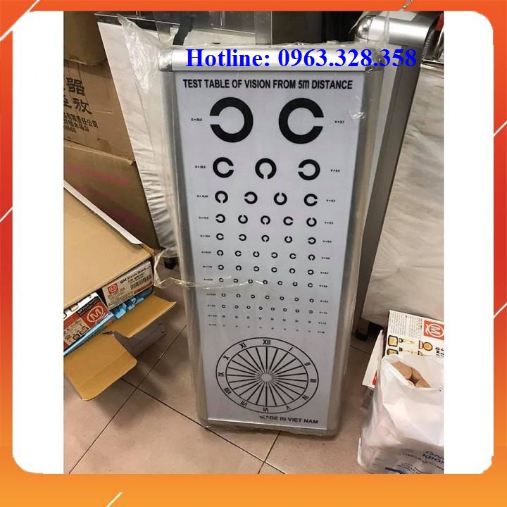 Bảng đo thị lực có đèn chữ c  hàng dễ vỡ - nên inbox shop trước khi đặt