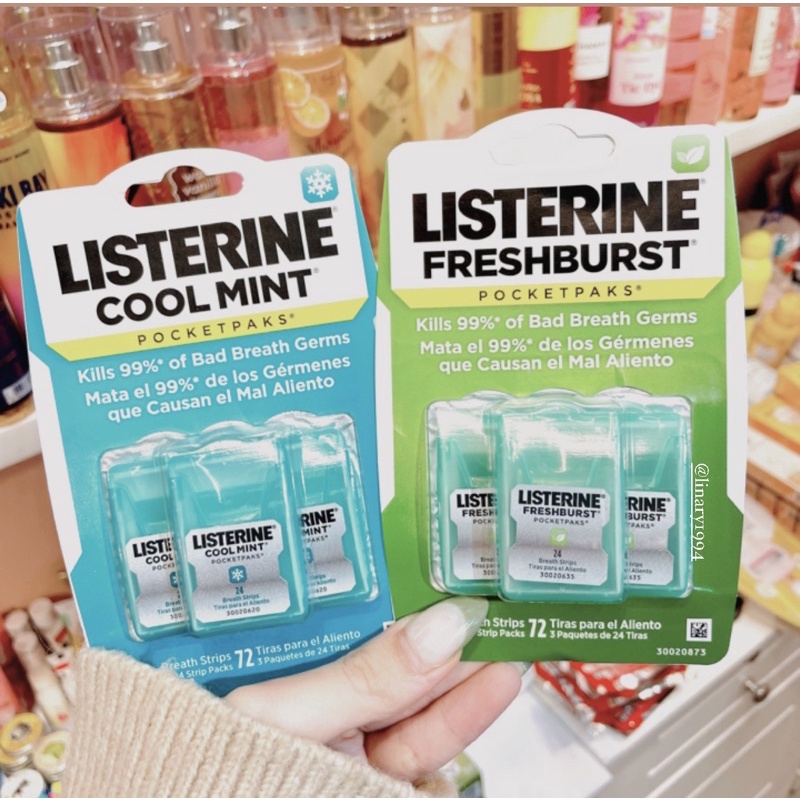 MIẾNG NGẬM THƠM MIỆNG LISTERINE POCKETPAKS (3HỘP)