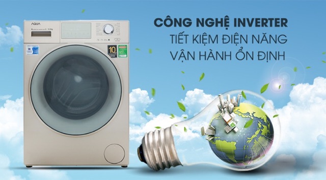[ELHAL5 giảm 7% tối đa 1TR] Máy giặt Aqua Inverter 10.5 kg AQD-D1050E N (Miễn phí giao tại HCM-ngoài tỉnh liên hệ shop)