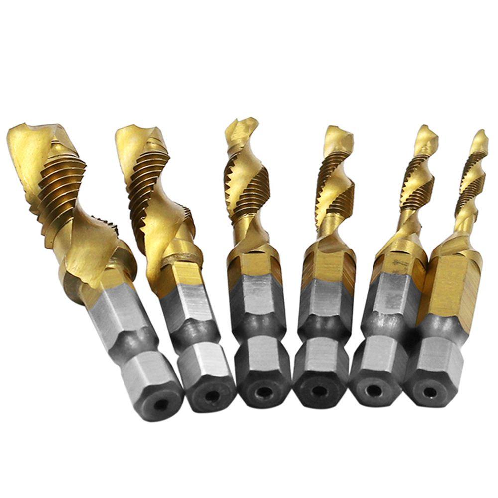 MUVAKO Bộ 6 Mũi Khoan Titanium Mới