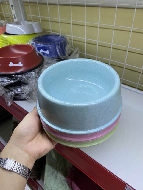 Bát ăn đơn lúa mạch cho thú cưng - Bát đơn lúa mạch cho chó mèo cực bền