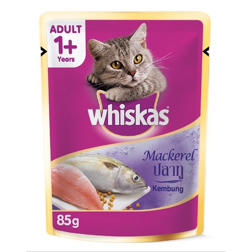 Combo 24 gói pate whiskas thức ăn ướt cho mèo đủ vị