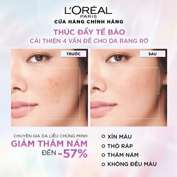 Serum L'Oreal Paris Dưỡng Sáng Và Mờ Thâm Nám Glycolic Bright 1.0% Glycolic Acid