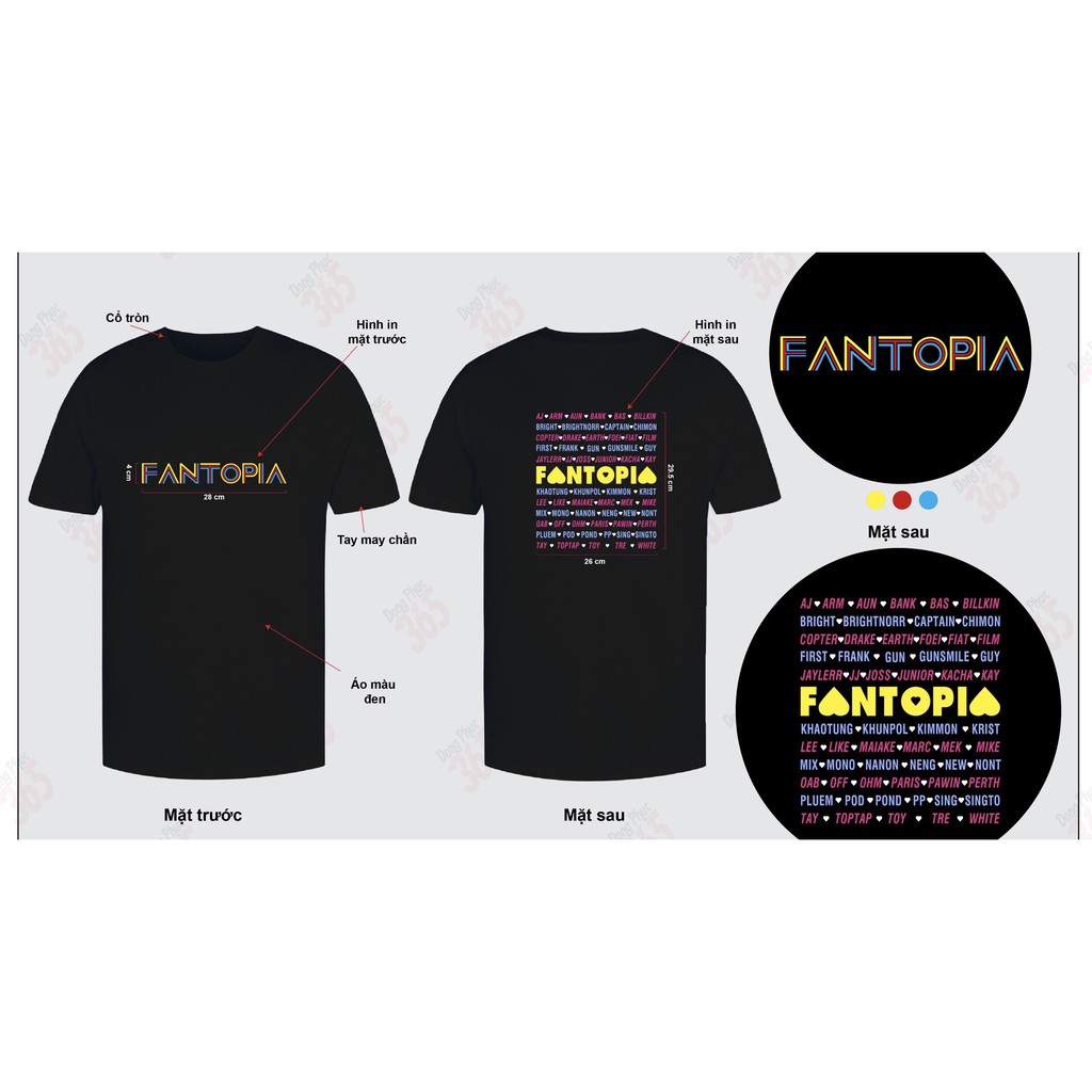 ÁO FANTOPIA ( CẢ 2 MẪU)
