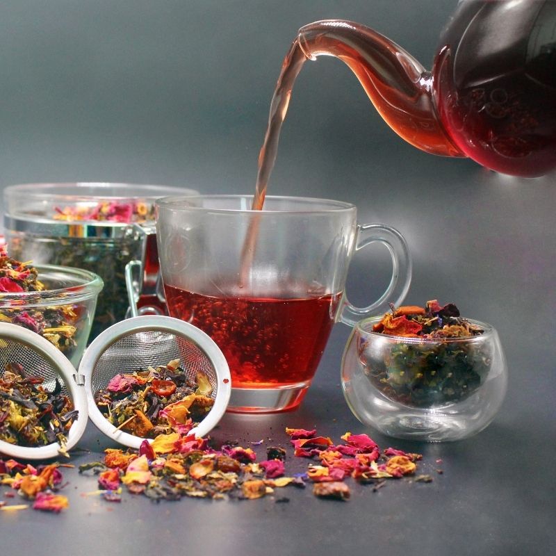 Trà Detox hoa quả sấy khô, trà thảo mộc giảm cân thanh nhiệt giải độc gói 10G