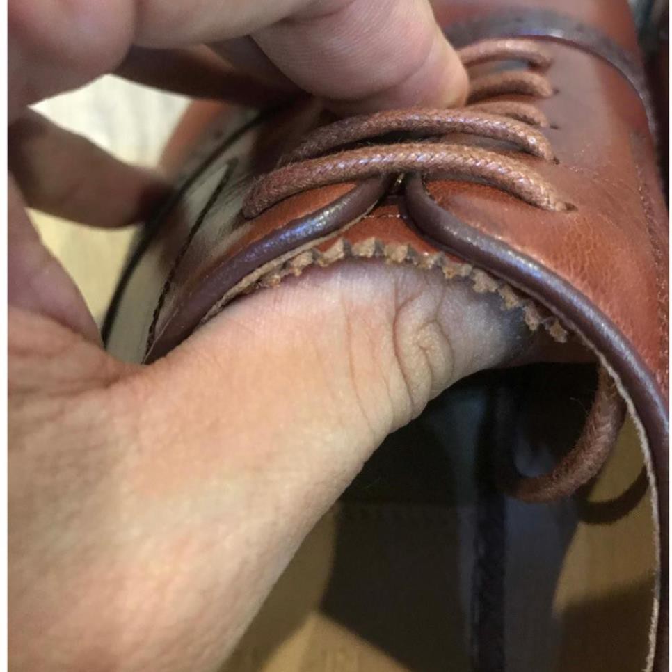 Giày tây nam handmade hàng hiệu hiện đại khâu đế thời trang da cao cấp mh1 | BigBuy360 - bigbuy360.vn