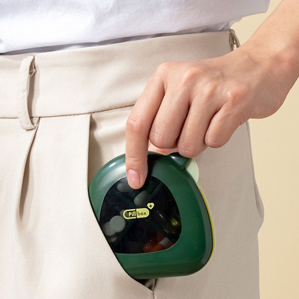 Hộp đựng thuốc viên trang sức mini chống thấm nước thép không gỉ nhỏ gọn tiện lợi