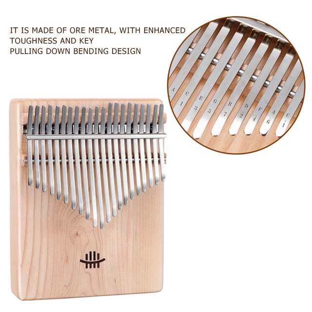 Đàn kalimba 21 phím HLURU Tặng búa chỉnh âm âm vang phím chuẩn