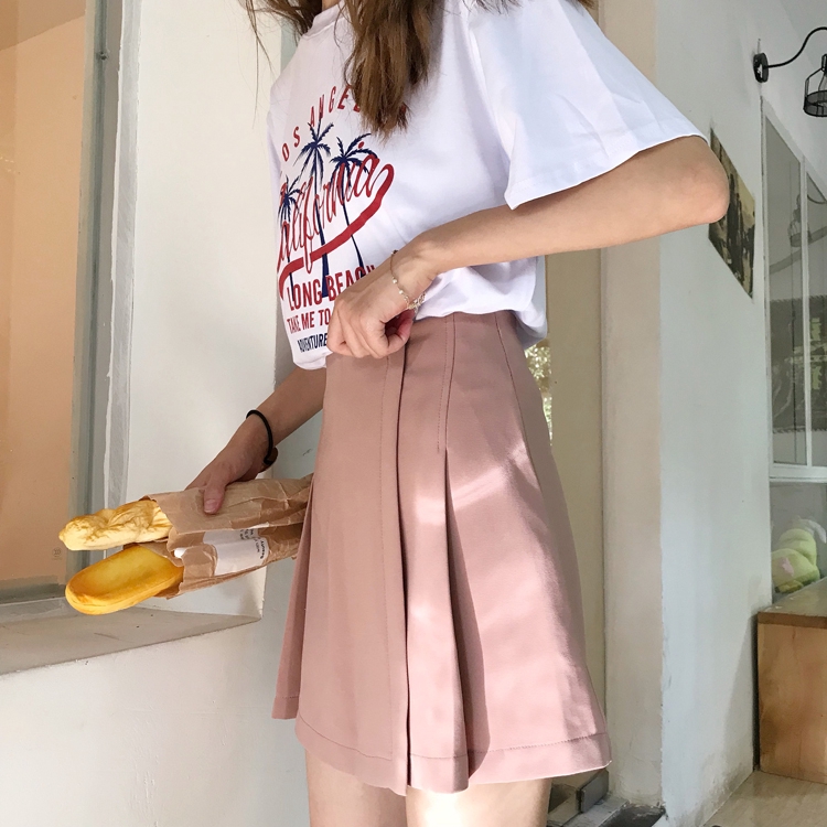 Chân Váy Chữ A Ngắn Lưng Cao Thời Trang Trẻ Trung | BigBuy360 - bigbuy360.vn