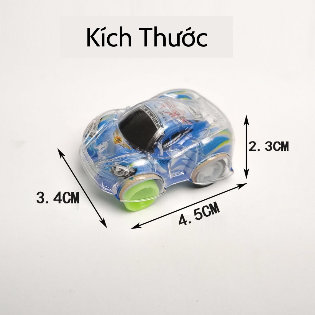 Bộ Đồ Chơi Ô Tô Mini Chạy Đà Vỏ Trong Suốt Nhiều Màu Sắc Cho Trẻ - Xe Đua Thể Thao Năng Động Cho Bé  Sóc_Toystore