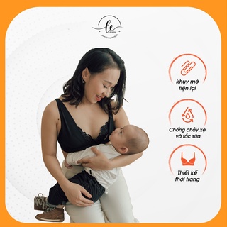 Áo Lót Cho Con Bú LE.DESIGN Không Mút Nhẹ Nhàng Chất Liệu Ren Cao Cấp Thoáng Mát Cho Mẹ Bầu S212