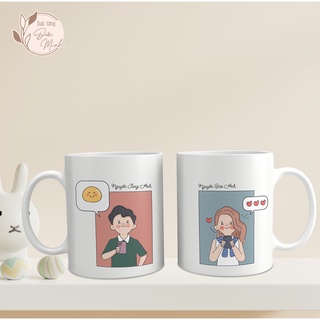Cốc sứ in hình theo yêu cầu