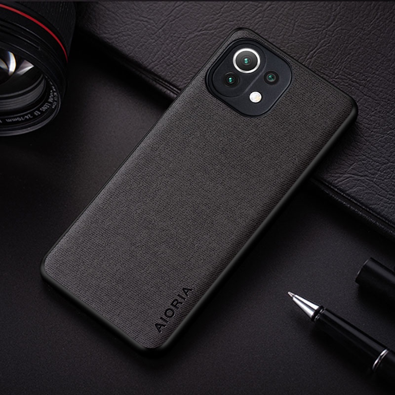Ốp lưng Xiaomi mi 11 lite 5G NE Chất liệu dệt Cảm giác chạm tốt
